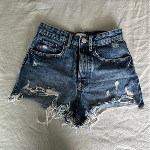 Denim shorts from Zara